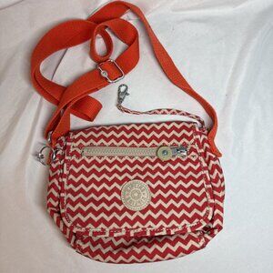 Kipling AC7513 Sabian Crossbody‎ Mini Shoulder Bag Nylon Pewter No Monkey EUC